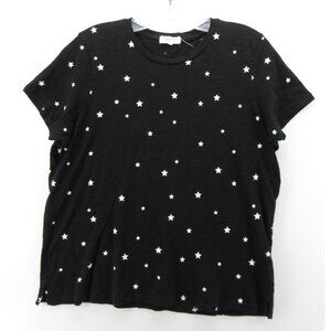 Goldie Lewinter Top Large Shirt Pullover T Tee Stars AOP Pima Cotton